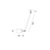 Tonone Bolt Ceiling 1-Arm Side Fit,Install - Afbeelding 2