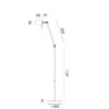 Tonone Bolt Vloerlamp Long 1 Arm Side Fit - Afbeelding 4
