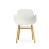 Normann Copenhagen Armstoel  Form Wit/ Eikenhout - Afbeelding 2