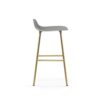 Normann Copenhagen Barkruk Form Grijs/ Messing 65 cm - Afbeelding 3