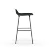 Normann Copenhagen Barkruk Form Zwart/ Chroom 65 cm - Afbeelding 3