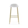 Normann Copenhagen Barkruk Form Wit / Messing 75 cm - Afbeelding 2