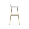 Normann Copenhagen Barkruk Form Wit / Messing 75 cm - Afbeelding 3