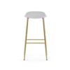 Normann Copenhagen Barkruk Form Wit / Messing 75 cm - Afbeelding 4