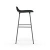 Normann Copenhagen Barkruk Form Zwart/ Chroom 75 cm - Afbeelding 3