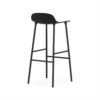 Normann Copenhagen Barkruk Form Zwart staal 75 cm - Afbeelding 2