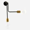 House Doctor Molecular Wandlamp, Zwart / Messing - Afbeelding 3