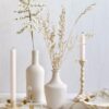 De Weldaad Kralen Bloem Ilex Wit/Goud - Afbeelding 2