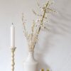 De Weldaad Kralen Bloem Ilex Wit/Goud - Afbeelding 3